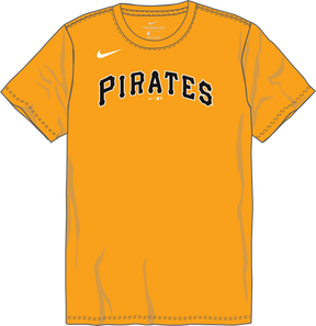 Nike Pittsburgh Pirates Youth Institutional Short Sleeve Cotton Tee