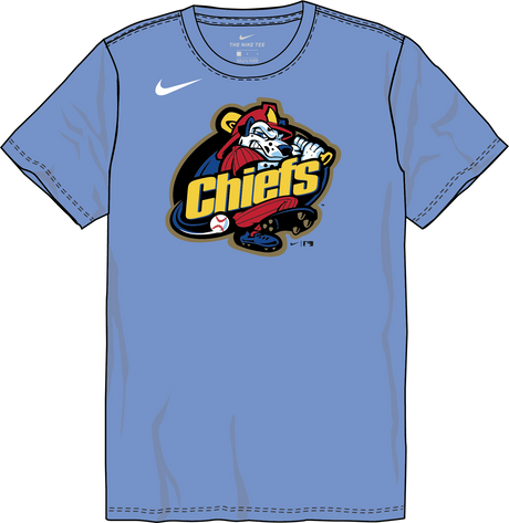 Nike Peoria Chiefs Youth Crew Neck Cotton Tee Fan Gear MiLB Peoria Chiefs