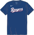 Nike Texas Rangers Youth Institutional Short Sleeve Crew Neck Tee Fan Gear MLB Texas Rangers