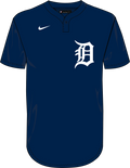 Nike Detroit Tigers Youth Institutional 1 Button Pullover Fan Gear MLB Detroit Tigers