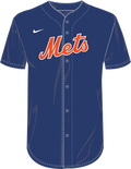 Nike New York Mets Youth Institutional Full Button Jersey Fan Gear MLB New York Mets