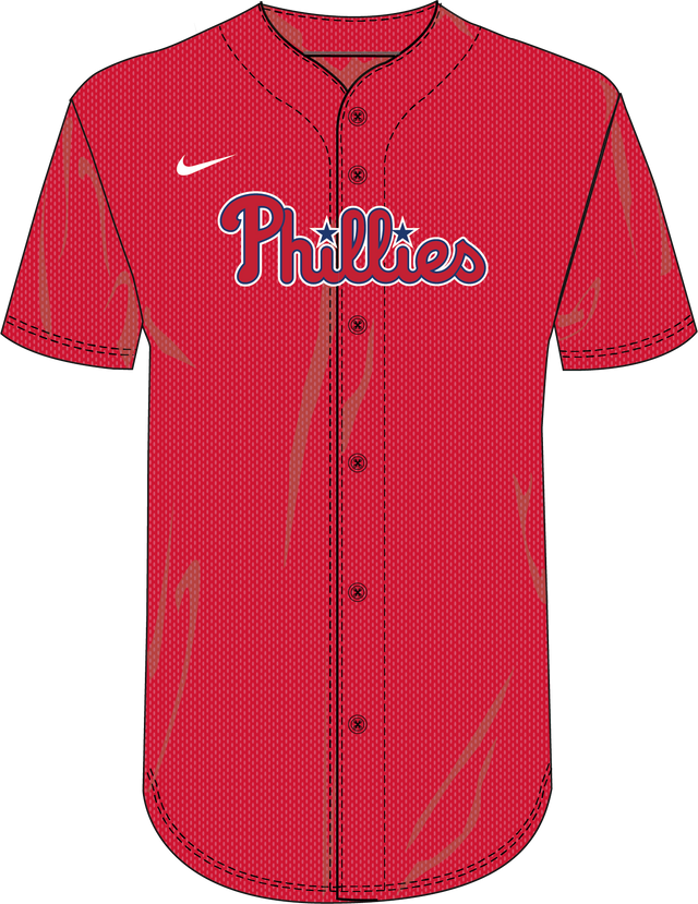 Nike Philadelphia Phillies Youth Institutional Full Button Jersey