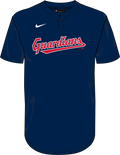 Nike Cleveland Guardians Youth Institutional 1 Button Pullover Fan Gear MLB Cleveland Guardians