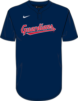 Nike Cleveland Guardians Youth Institutional 1 Button Pullover Fan Gear MLB Cleveland Guardians