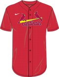 Nike St. Louis Cardinals Youth Institutional Full Button Jersey Fan Gear MLB St. Louis Cardinals