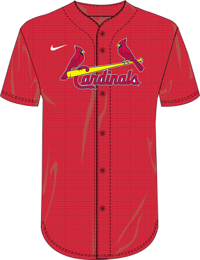 Nike St. Louis Cardinals Youth Institutional Full Button Jersey