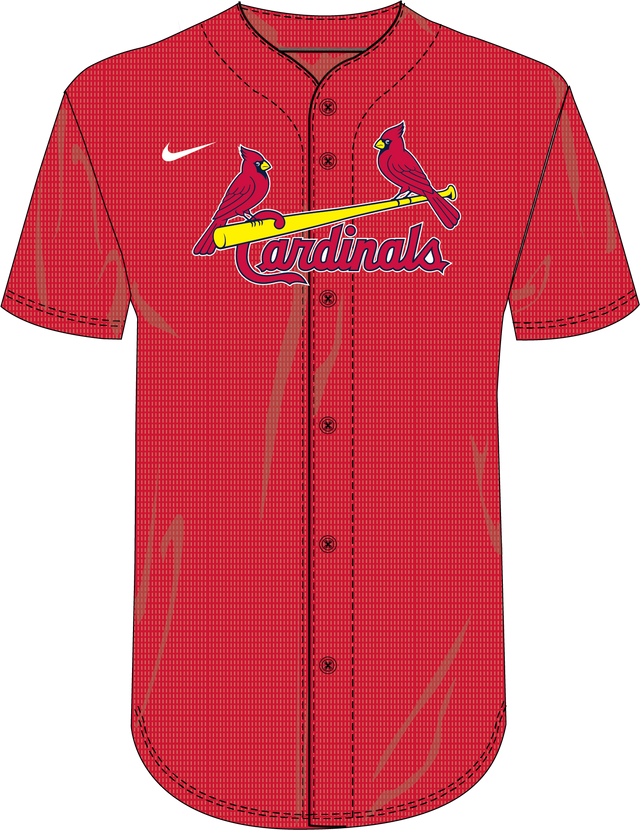 Nike St. Louis Cardinals Youth Institutional Full Button Jersey