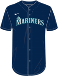Nike Seattle Mariners Youth Institutional Full Button Jersey Fan Gear MLB Seattle Mariners