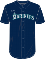 Nike Seattle Mariners Youth Institutional Full Button Jersey Fan Gear MLB Seattle Mariners
