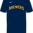 Nike Milwaukee Brewers Youth Institutional 1 Button Pullover Fan Gear MLB Milwaukee Brewers