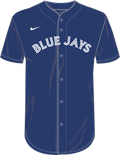 Nike Toronto Blue Jays Youth Institutional Full Button Jersey Fan Gear MLB Toronto Blue Jays