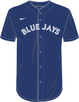 Nike Toronto Blue Jays Youth Institutional Full Button Jersey Fan Gear MLB Toronto Blue Jays