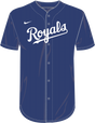 Nike Kansas City Royals Youth Institutional Full Button Jersey Fan Gear MLB Kansas City Royals