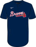 Nike Atlanta Braves Youth Institutional 1 Button Pullover Fan Gear MLB Atlanta Braves