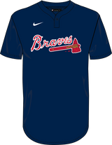 Nike Atlanta Braves Youth Institutional 1 Button Pullover Fan Gear MLB Atlanta Braves