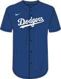 Nike Los Angeles Dodgers Youth Institutional Full Button Jersey Fan Gear MLB Los Angeles Dodgers
