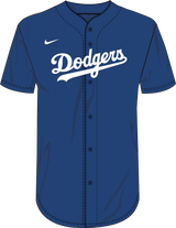 Nike Los Angeles Dodgers Youth Institutional Full Button Jersey Fan Gear MLB Los Angeles Dodgers
