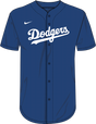 Nike Los Angeles Dodgers Youth Institutional Full Button Jersey Fan Gear MLB Los Angeles Dodgers