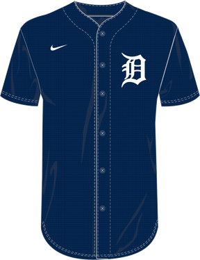 Nike Detroit Tigers Youth Institutional Full Button Jersey