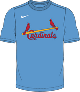 Nike St.louis Cardinals 1967-97 Youth Institutional Short Sleeve Cooperstown Crew Neck Fan Gear MiLB St.Louis Cardinals 1967-97