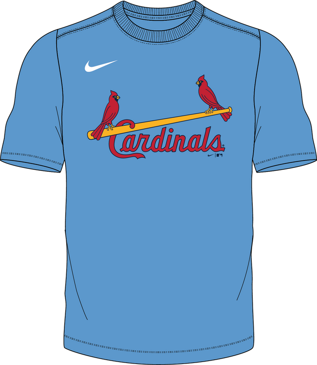 Nike St. Louis Cardinals Youth Institutional Short Sleeve Crew Neck Tee