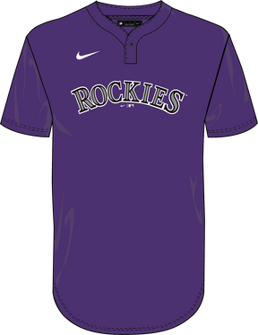 Nike Colorado Rockies Youth Institutional 1 Button Pullover