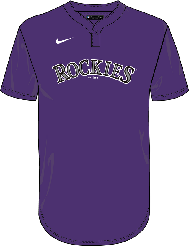 Nike Colorado Rockies Youth Institutional 1 Button Pullover