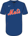 Nike New York Mets Youth Institutional 1 Button Pullover Fan Gear MLB New York Mets