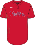 Nike Philadelphia Phillies Youth Institutional 1 Button Pullover Fan Gear MLB Philadelphia Phillies