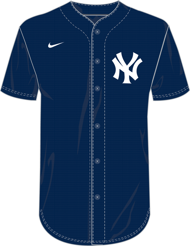Nike New York Yankees Youth Institutional Full Button Jersey