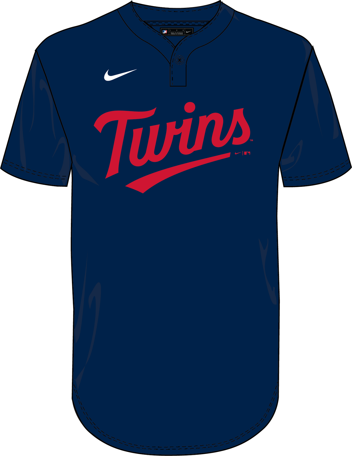 Nike Minnesota Twins Youth 1-Button Jersey