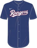 Nike Texas Rangers Youth Institutional Full Button Jersey Fan Gear MLB Texas Rangers