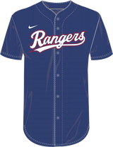 Nike Texas Rangers Youth Institutional Full Button Jersey Fan Gear MLB Texas Rangers