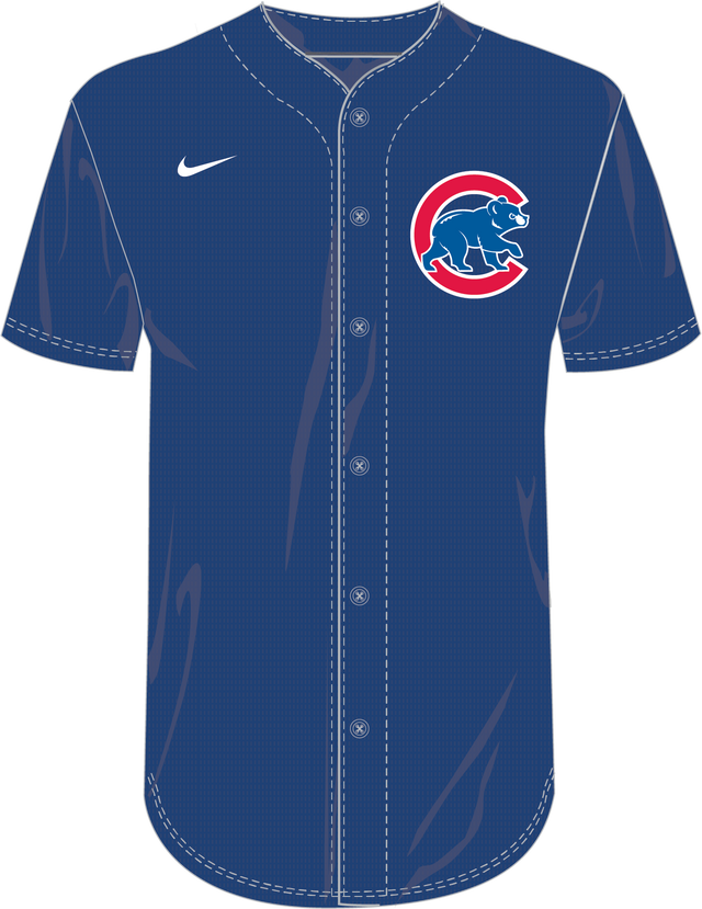 Nike Chicago Cubs Youth Institutional Full Button Jersey