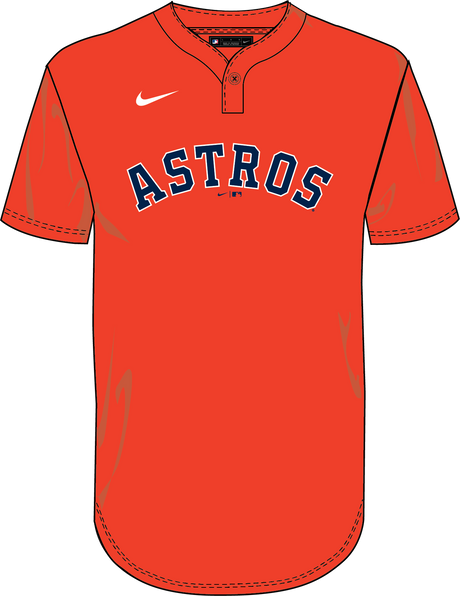Nike Houston Astros Youth Institutional 1 Button Pullover Fan Gear MLB Houston Astros