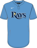 Nike Tampa Bay Rays Youth Institutional 1 Button Pullover Fan Gear MLB Tampa Bay Rays