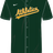 Nike Oakland Athletics Youth Institutional Full Button Jersey Fan Gear MLB Oakland Athletics