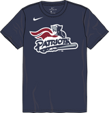Nike Somerset Patriots Youth Crew Neck Cotton Tee Fan Gear MiLB Somerset Patriots