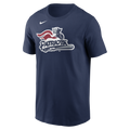Nike Somerset Patriots Men's Crew Neck Cotton Tee Fan Gear MiLB Somerset Patriots