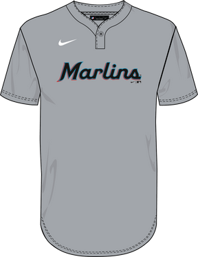 Nike Miami Marlins Youth Institutional 1 Button Pullover