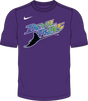 Nike Tampa Bay Devil Rays Youth Institutional Short Sleeve Cooperstown Crew Neck Tee Fan Gear MLB Tampa Bay Devil Rays