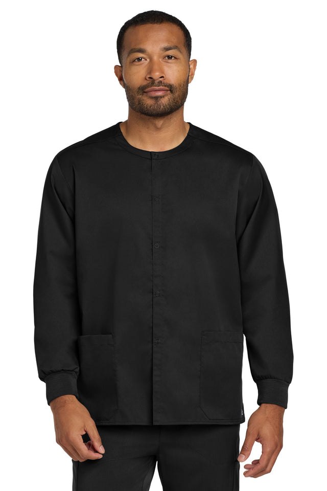 Wink Men's   WorkFlex Snap-Front Scrub Jacket WW3080
