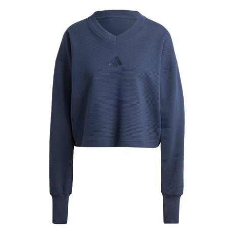 adidas Women's All SZN V-Neck Sweatshirt Womens Apparel Sweatshirts & Fleece