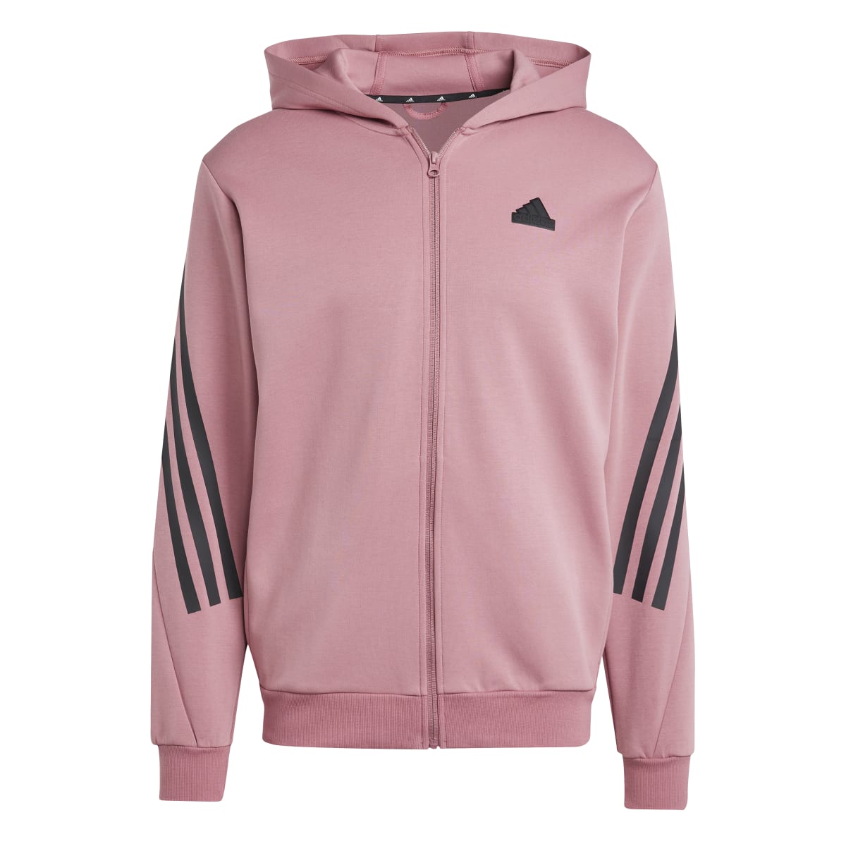 adidas Men's Future Icons 3-Stripes Full Zip Hoodie Mens Apparel Sweatshirts & Fleece
