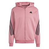 adidas Men's Future Icons 3-Stripes Full Zip Hoodie Mens Apparel Sweatshirts & Fleece