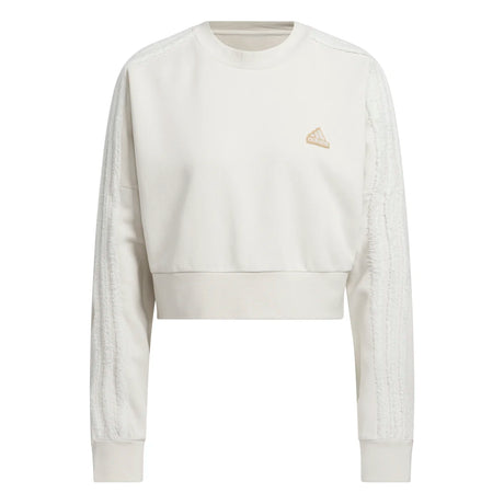 adidas Women's Coze 3-Stripes Crew Womens Apparel Sweatshirts & Fleece