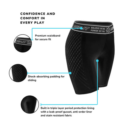 RIP-IT Women’s Period Protection Softball Sliding Short PRO Softball Accessories All