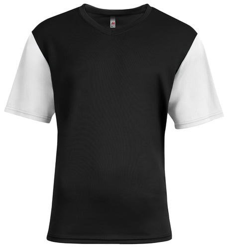A4 Youth Sprint Color Block V-Neck Youth Apparel Shirts & Tops