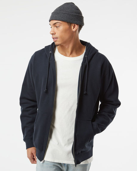 Independent Trading Co. Men's Heavyweight Full-Zip Hooded Sweatshirt Mens Apparel Sweatshirts & Fleece