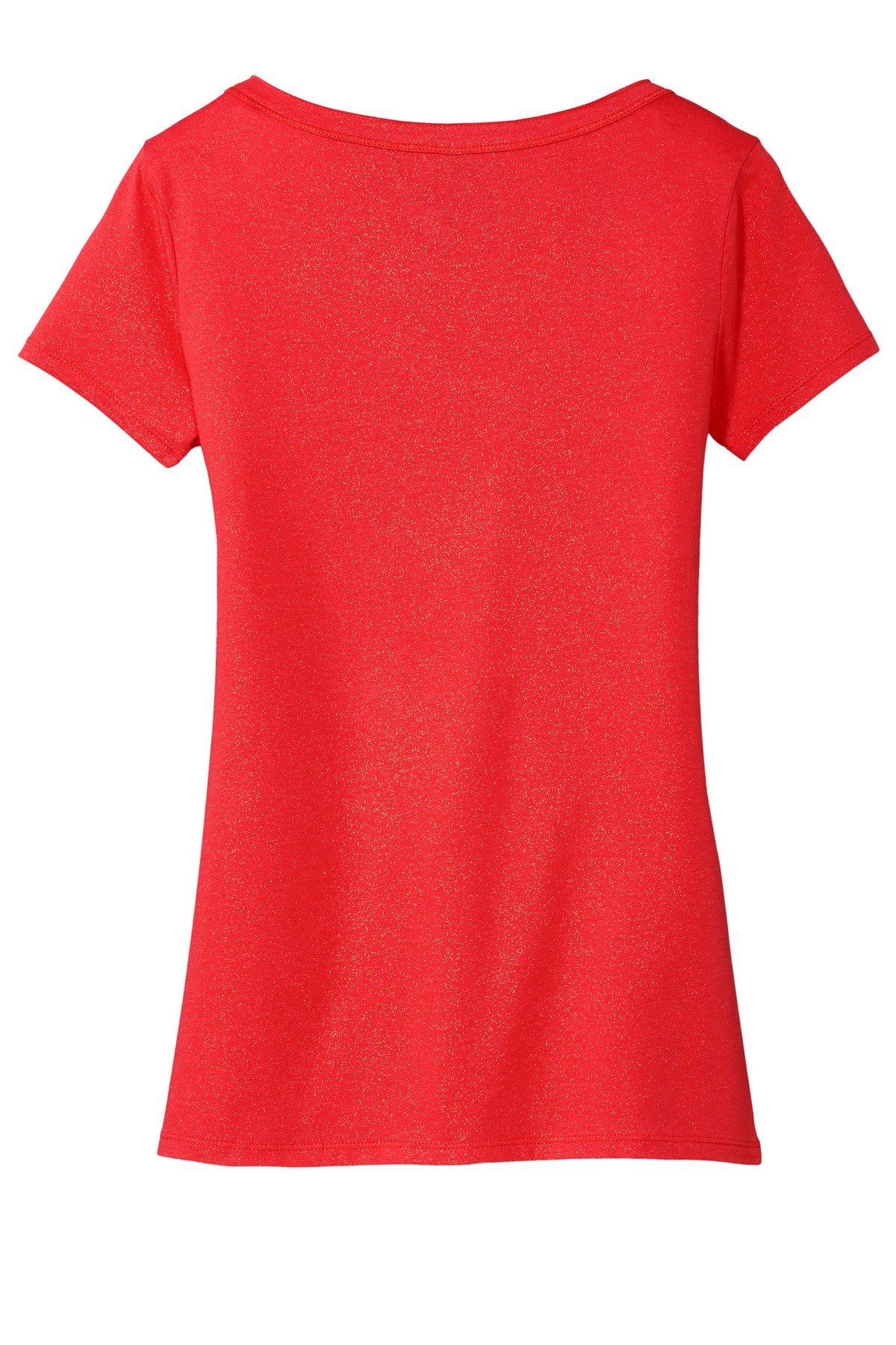 District Made Ladies Shimmer V-Neck Tee. DM456 District